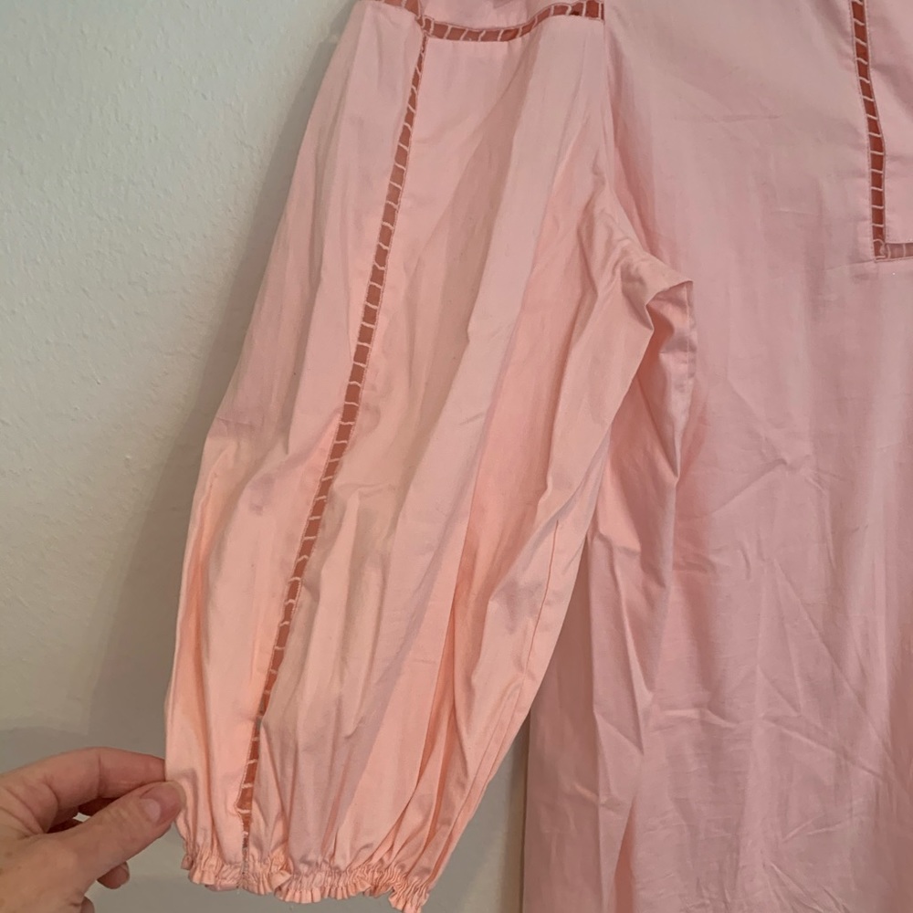 LOFT pink 3/4 sleeves blouse - Picture 9 of 9